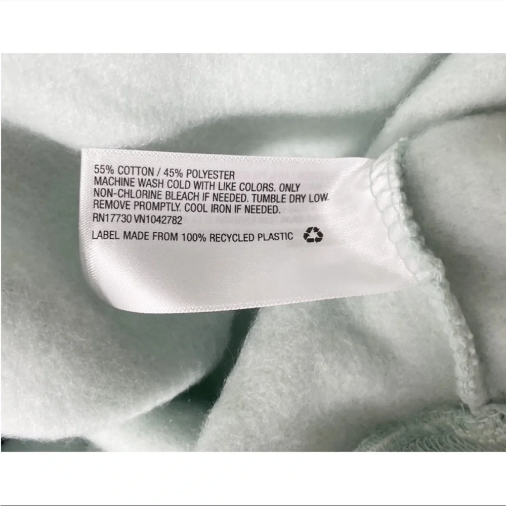 NWT Ava & Viv Full Zip Fleece Sweatshirt Mint 2X - Picture 5 of 7